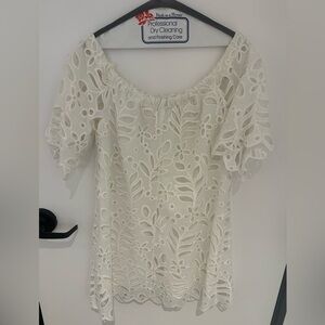 Yoana Baraschi White Lined Dress